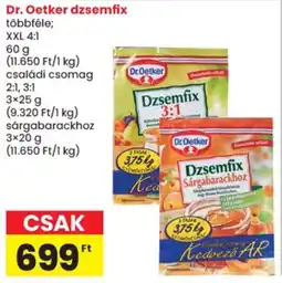 Spar Dr. Oetker dzsemfix ajánlat