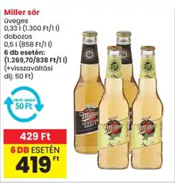Spar Miller sör ajánlat