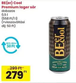 Spar BE(er) Cool Premium lager sör ajánlat