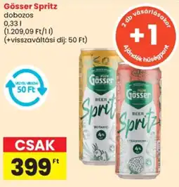 Spar Gösser Spritz ajánlat
