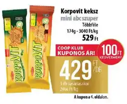 Coop Korpovit keksz ajánlat