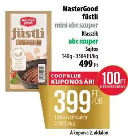 Coop MasterGood füstli ajánlat