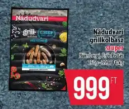 Coop Nádudvari grillkolbász ajánlat
