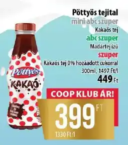 Coop Pöttyös tejital ajánlat