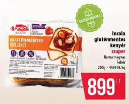 Coop Incola gluténmentes kenyér ajánlat