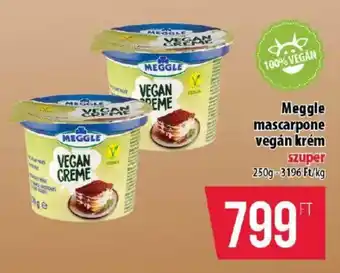Coop Meggle mascarpone vegán krém ajánlat