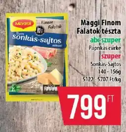 Coop Maggi Finom Falatok tészta ajánlat