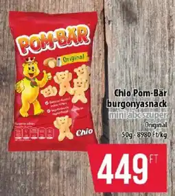 Coop Chio Pom-Bär burgonyasnack ajánlat