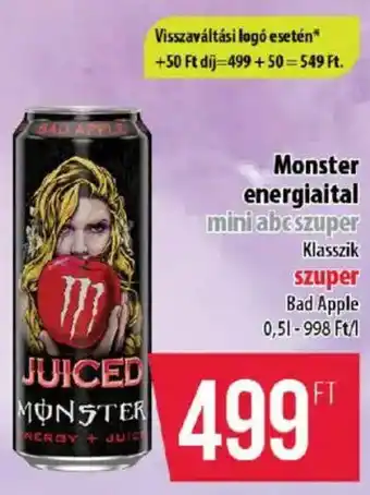 Coop Monster energiaital ajánlat
