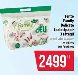 Coop Tento Family Delicate toalettpapír 3 rétegű ajánlat