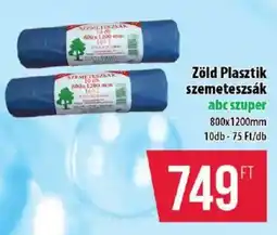 Coop Zöld Plasztik szemeteszsák ajánlat