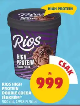 PENNY Rios High Protein double cocoa jégkrém ajánlat