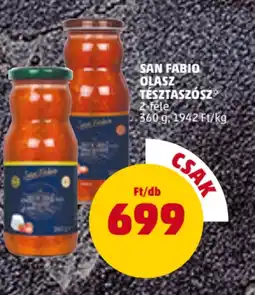 PENNY San Fabio Olasz tésztaszósz ajánlat