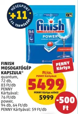 PENNY Finish mosogatógép kapszula ajánlat