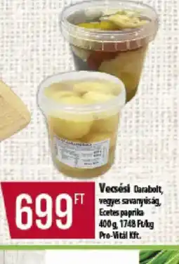 Coop Vecsési savanyúság, vegyes savanyúság, ecetes paprika ajánlat