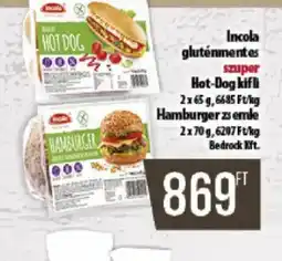 Coop Incola gluténmentes szuper Hot-Dog kifli ajánlat