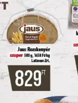 Coop Jaus Rozskenyér ajánlat