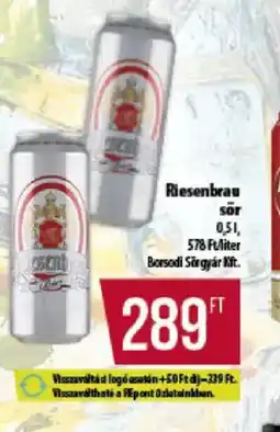 Coop Riesenbrau ajánlat
