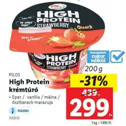 Lidl PILOS High Protein krémtúró ajánlat