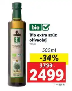 Lidl Bio extra szűz olívaolaj ajánlat