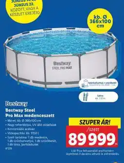 Lidl Bestway Steel Pro Max medenceszett ajánlat