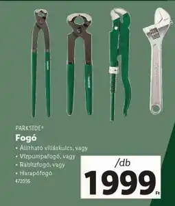 Lidl PARKSIDE Fogó ajánlat