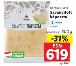 Lidl Savanyított káposzta ajánlat