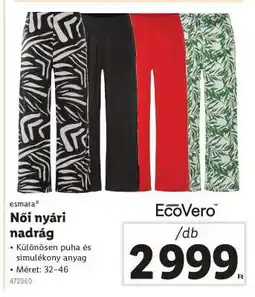 Lidl Női nyári nadrág ajánlat