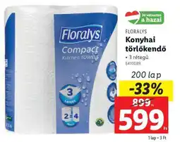 Lidl FLORALYS Konyhai törlőkendő ajánlat