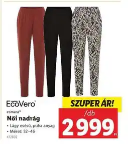 Lidl Női nadrág ajánlat
