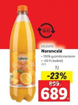 Lidl SOLEVITA Narancslé ajánlat