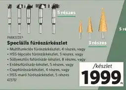Lidl PARKSIDE Speciális fúrószárkészlet ajánlat