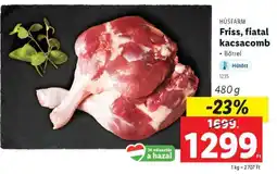 Lidl Friss, fiatal kacsacomb ajánlat