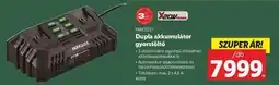 Lidl PARKSIDE Dupla akkumulátor gyorstöltő ajánlat