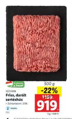 Friss, darált sertéshús