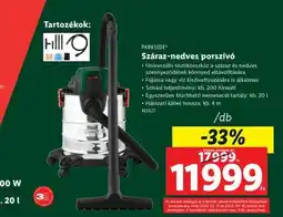 Lidl PARKSIDE Száraz-nedves porszívó ajánlat