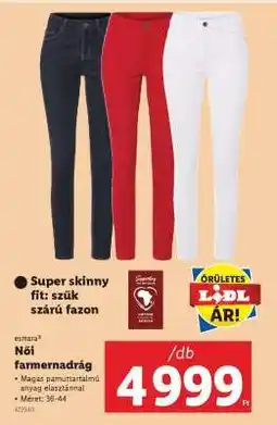Lidl Női farmernadrág ajánlat