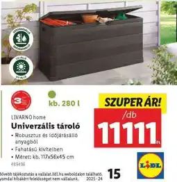Lidl LIVARNO HOME Univerzális tároló ajánlat
