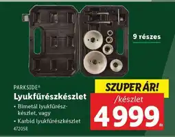 Lidl PARKSIDE Lyukfűrészkészlet ajánlat
