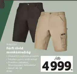Lidl PARKSIDE Férfi rövid munkásnadrág ajánlat