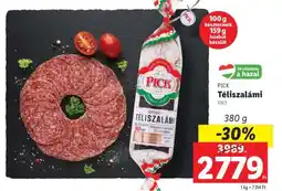 Lidl PICK Téliszalámi ajánlat