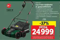 Lidl PARKSIDE 2 az 1-ben talajlazító és gyepszellőztető ajánlat