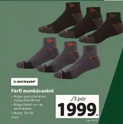 Lidl Férfi munkás zokni ajánlat