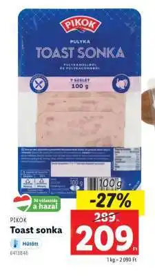 Lidl Pikok Toast sonka ajánlat