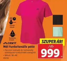Lidl Női funkcionális póló ajánlat