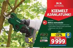 Lidl PARKSIDE Akkus metszőolló ajánlat