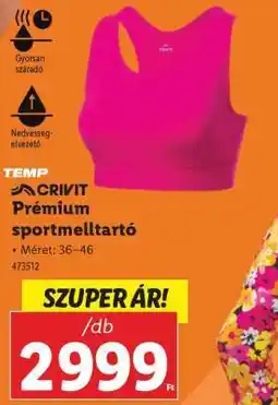 Lidl CRIVIT Prémium sportmelltartó ajánlat