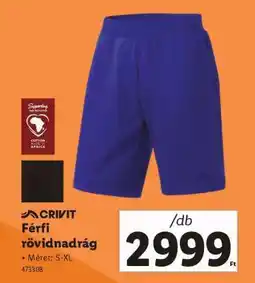 Lidl CRIVIT Férfi rövidnadrág ajánlat