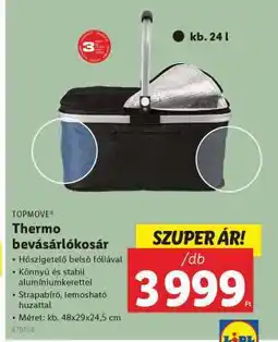 Lidl TOPMOVE Thermo bevásárlókosár ajánlat