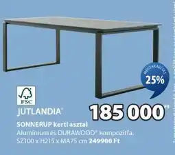 JYSK SONNERUP kerti asztal ajánlat